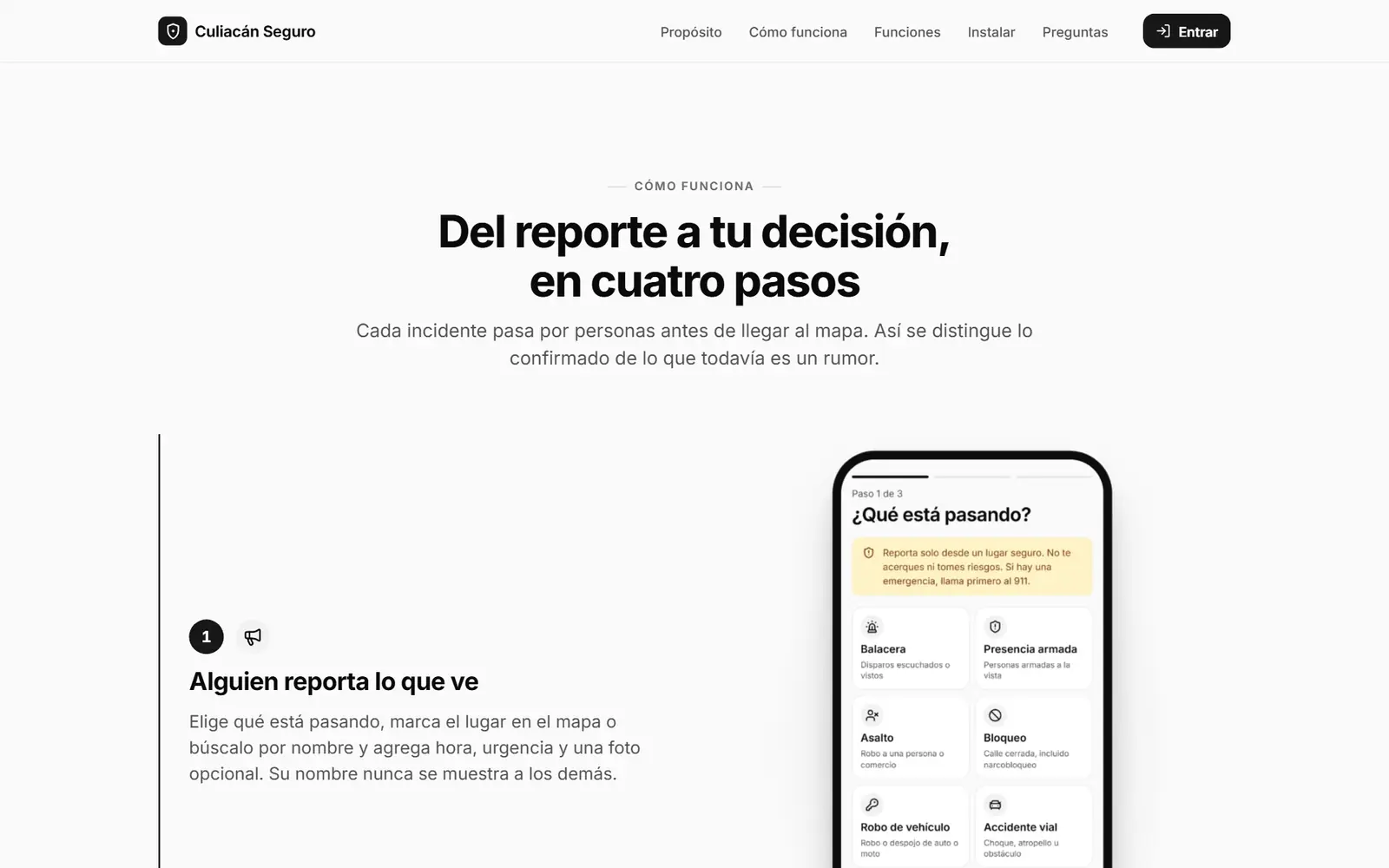 Captura de Culiacán Seguro 2