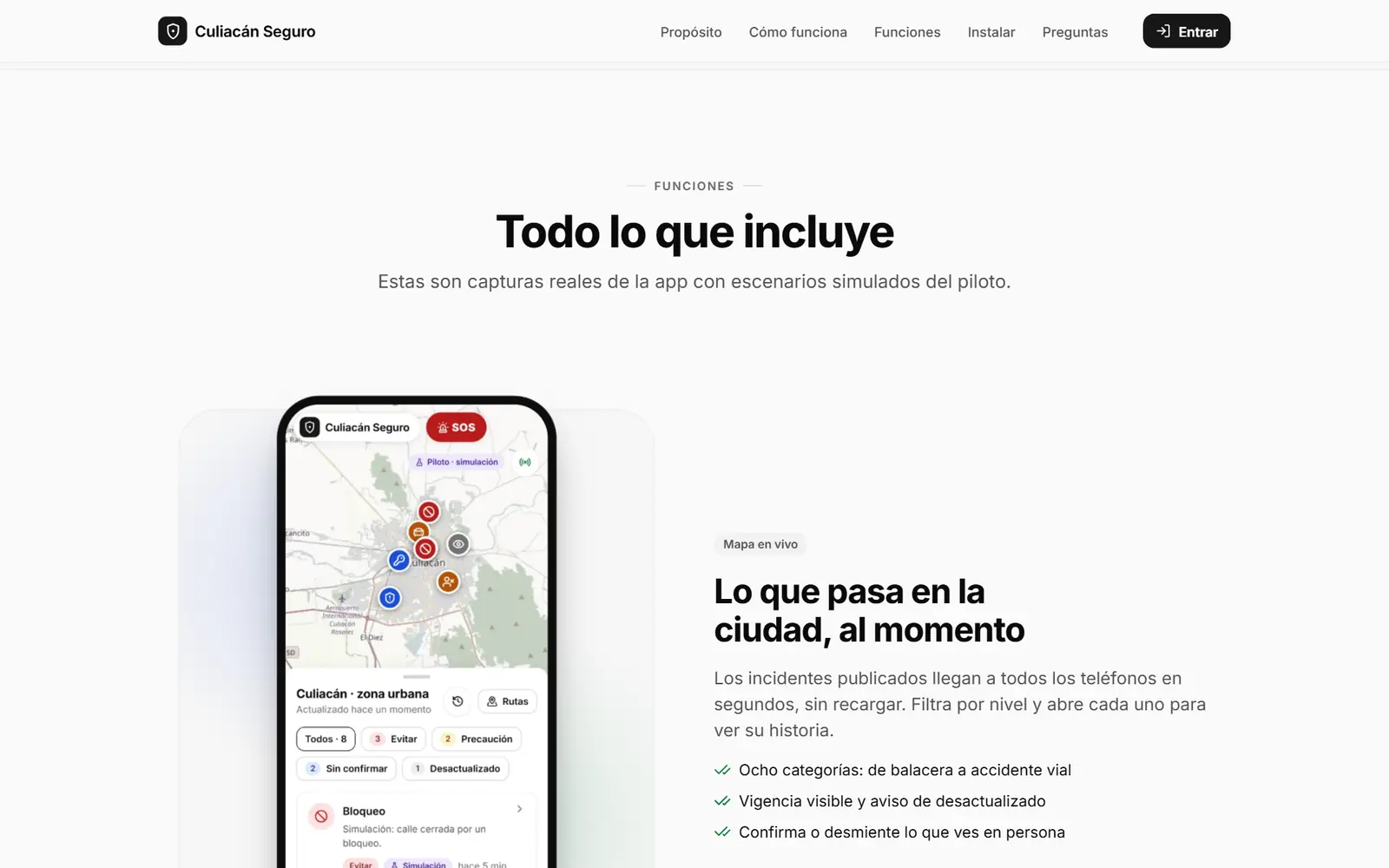 Captura de Culiacán Seguro 3