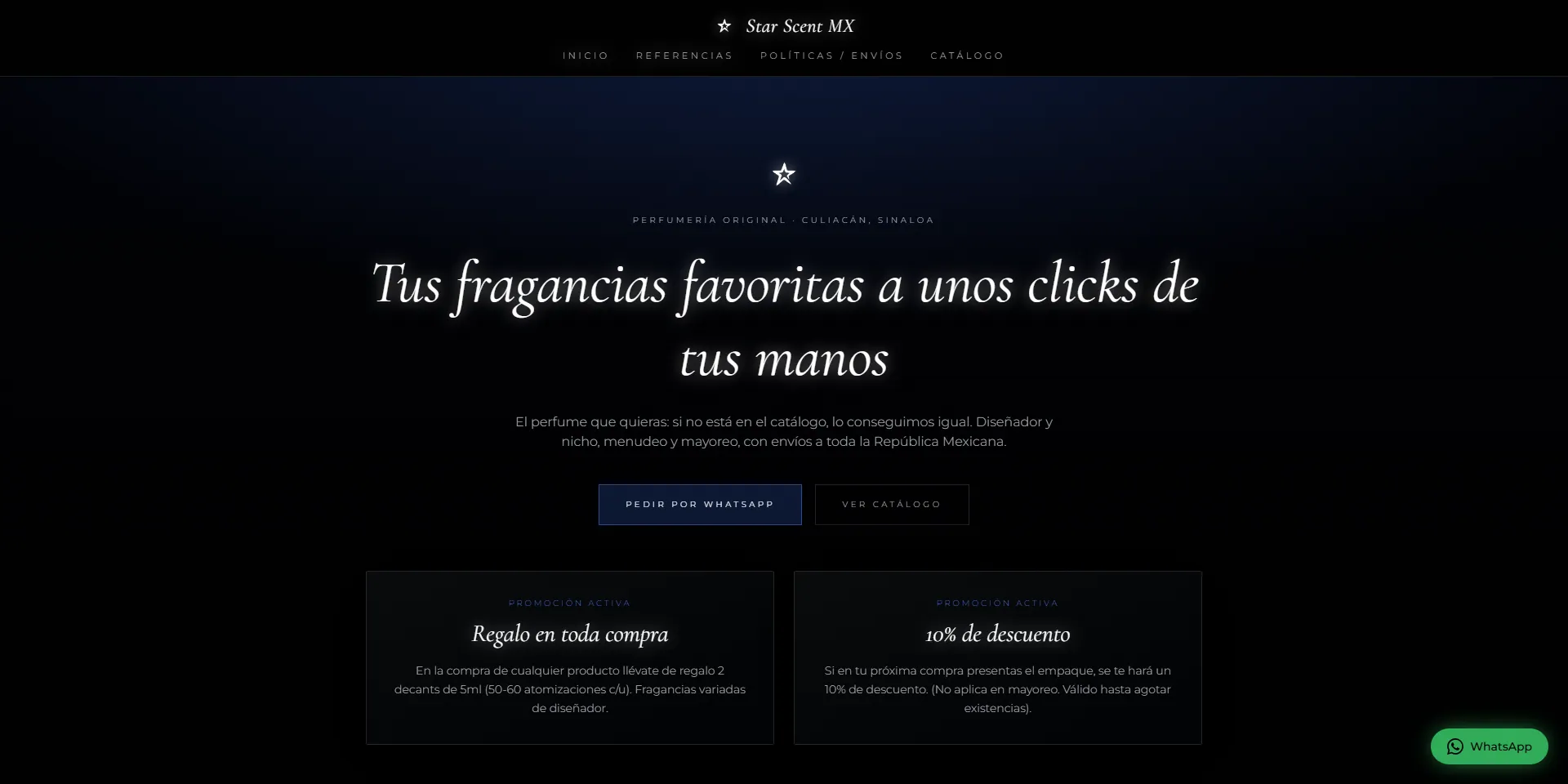 Star Scent MX — Catálogo E-commerce